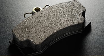 A zinc-nickel plated brake pad