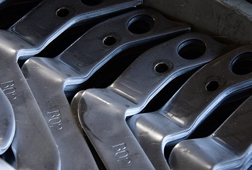 Zinc-plated stamped steel brackets